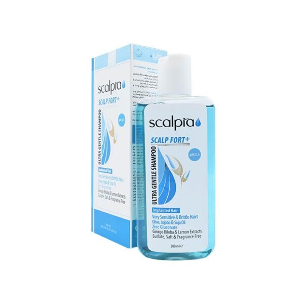 شامپو مناسب برای موهای تازه کاشته شده بسیار حساس و شکننده اسکالپیا